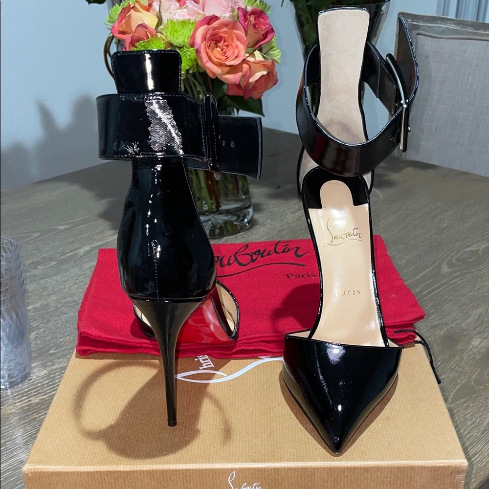 Christian Louboutin Glossy Black Stiletto Heels